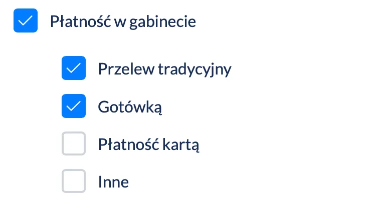Konfiguracja płatności na miejscu