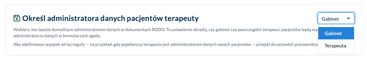 Wybór administratora danych